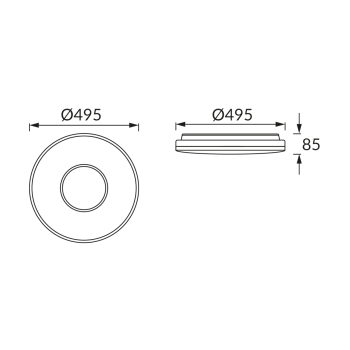 Plafon OPERA LED IDEUS